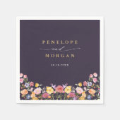 Wildblume Frühjahr Serviette (Vorderseite)