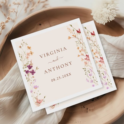 Wildblume Frühjahr Serviette