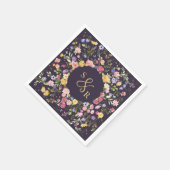 Wildblume Frühjahr Serviette (Ecke)