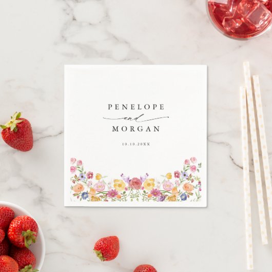 Wildblume Frühjahr Serviette (Beispiel)