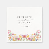 Wildblume Frühjahr Serviette (Vorderseite)