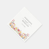 Wildblume Frühjahr Serviette (Ecke)