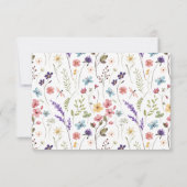 Wildblume Frühjahr Sommer Floral Herr und Frau Dankeskarte (Rückseite)