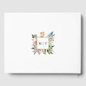 Wildblume Frühjahr Sommerarsch Hochzeitsfeier Foto Gästebuch (Rückseite)