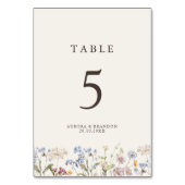 Wildblume Frühjahr Tischnummer (Vorderseite)