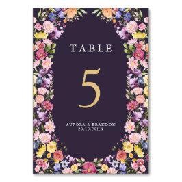 Wildblume Frühjahr Tischnummer