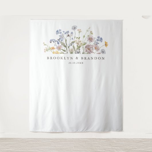 Wildblume Frühjahr Wandteppich (Vorderseite)