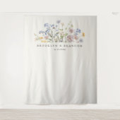 Wildblume Frühjahr Wandteppich (Vorderseite)