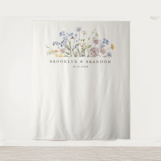 Wildblume Frühjahr Wandteppich (Vorderseite)