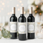 Wildblume Frühjahr Weinetikett