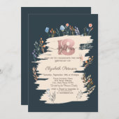 Wildblume Frühjahr Wiese 18. Geburtstag Einladung (Vorne/Hinten)