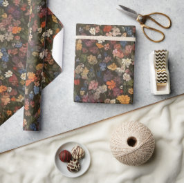 Wildblume Frühjahr Wiesen Blumengarten Grüne Geschenkpapier