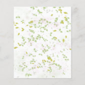 Wildblume Frühjahrsbudget Hochzeit retten Datum (Rückseite)