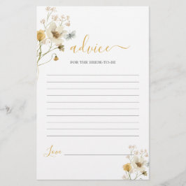 Wildblume Frühjahrsempfehlung für Bridge als Karte