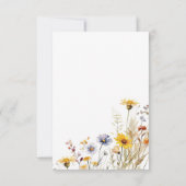 Wildblume-Frühjahrskarte RSVP Karte (Rückseite)