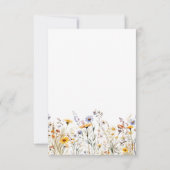 Wildblume-Frühjahrskarte RSVP Karte (Rückseite)