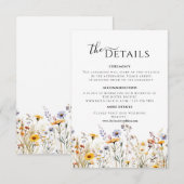 Wildblume-Frühjahrskarte RSVP Karte (Vorne/Hinten)