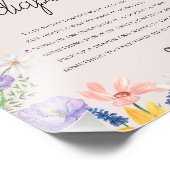 Wildblume Frühjahrspause Spätabenteuer-Zeichen Fotodruck (Ecke)