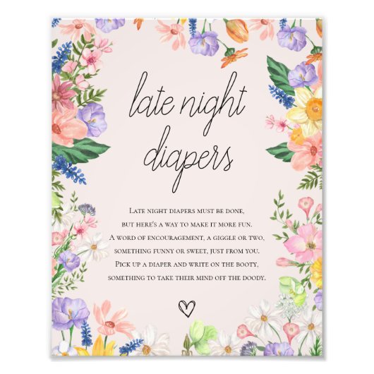 Wildblume Frühjahrspause Spätabenteuer-Zeichen Fotodruck (Vorne)