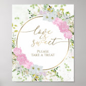 Wildblume Frühling Brautparty Liebe ist süßes Zeic Poster (Vorne)