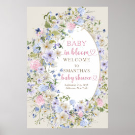 Wildblume Frühling Farbenfrohe Gastfreundschaft Poster