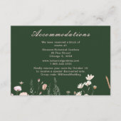 Wildblume Frühling Rosa Blumenzehen Begleitkarte (Vorderseite)