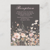 Wildblume Frühling Rosa Blumenzehen Begleitkarte (Vorderseite)