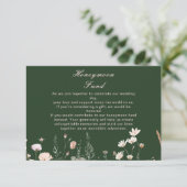 Wildblume Frühling Rosa Blumenzehen Begleitkarte (Stehend Vorderseite)