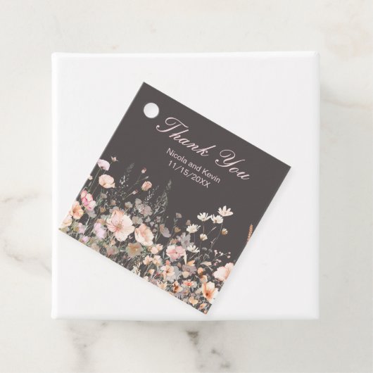 Wildblume Frühling Rosa Blumenzehen Geschenkanhänger (Beispiel)