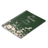 Wildblume Frühling Rosa Blumenzehen Notizblock (Linke Seite)