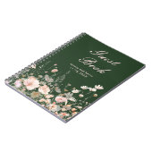 Wildblume Frühling Rosa Blumenzehen Notizblock (Linke Seite)