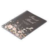 Wildblume Frühling Rosa Blumenzehen Notizblock (Linke Seite)