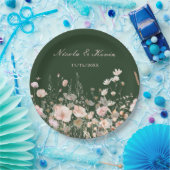 Wildblume Frühling Rosa Blumenzehen Pappteller (Party)