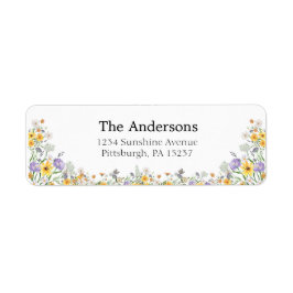 Wildblume Frühling Rücksendeadresse