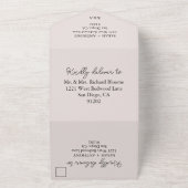 Wildblume Frühlingshochzeit in einem All In One Einladung (Außenbereich)