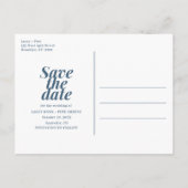 Wildblume Funny Free Cake Wedding Save the Date Ankündigungspostkarte (Rückseite)