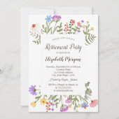 Wildblume für Aquarellbilder Einladung (Vorderseite)