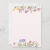 Wildblume für Aquarellbilder Einladung (Rückseite)