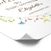 Wildblume für Aquarellbilder Poster (Ecke)