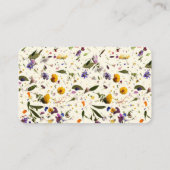 Wildblume für Babydusche Begleitkarte (Rückseite)