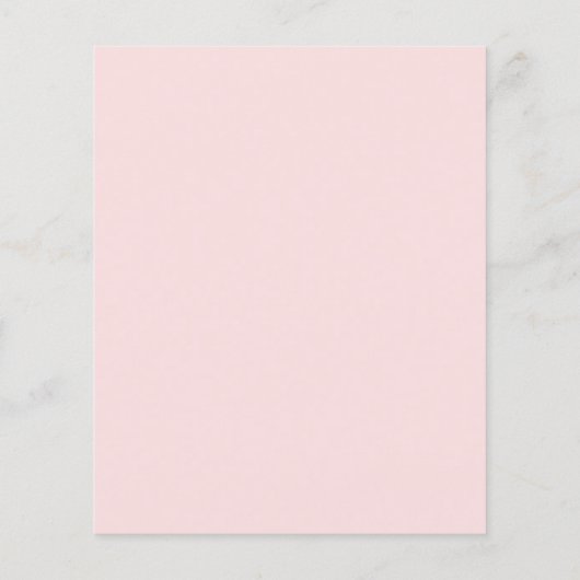 Wildblume für Babyduschen Flyer (Hinten)