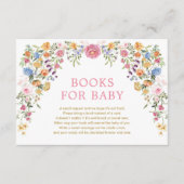 Wildblume für Babymädchen mit bunten Frühlingsprob Begleitkarte (Vorderseite)