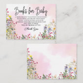 Wildblume für Babypackkarte Begleitkarte (Vorne/Hinten)