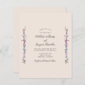 Wildblume für Billigflüge (Vorne/Hinten)