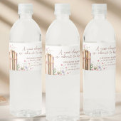 Wildblume für Buchspeichern Wasserflaschenetikett