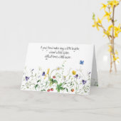 Wildblume für den Geburtstag eines Freundes Karte (Gelbe Blume)