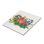 Wildblume für den Wasserfarben Bouquet und Butterf Fliese (Seite)