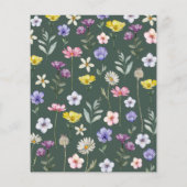 Wildblume für grüne Blumenzwiebeln (Rückseite)