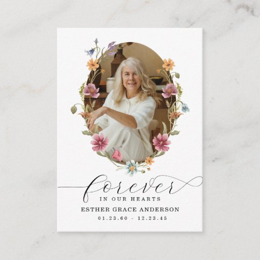 Wildblume für immer in unseren Herzogskarten Visitenkarte (Vorderseite)