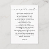 Wildblume für immer in unseren Herzogskarten Visitenkarte (Rückseite)